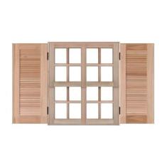Imagem de Janela de Madeira Guilhotina 140x120cm 4 Folhas Rodam