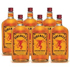 Imagem de Whisky Licor Fireball 750ml Canela 06 Unidades