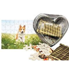 Imagem de Presente de Páscoa Exclusivo Diet Chocolate para Idosos + 1 Quebra-cabeça Cachorros de 60 peças