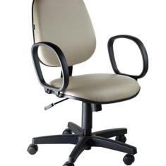 Imagem de Cadeira Executiva Com Bra os Linha Siena Lisa Cinza