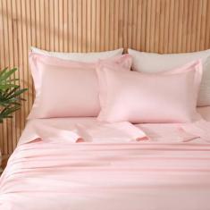 Imagem de Jogo De Lençol Queen 4 Peças 400 Fios 100%  Algodão Provence - Linda C