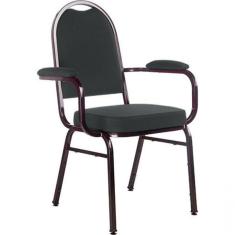 Imagem de Cadeira Com Braços Para Auditórios Linha Hotel Cinza