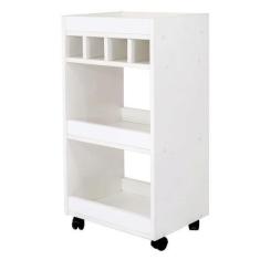 Imagem de Armário Balcão Nicho Cozinha Carrinho Auxiliar C/ 4 Rodinhas Nicho - D