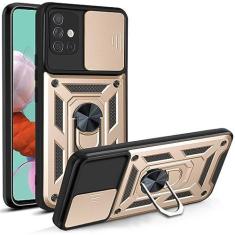 Imagem de Caso de armadura à prova de choque para Samsung Galaxy A51 A71 A52 A72 A32 4G 5G Car Holder Capa do telefone para Galaxy A13 A23 A53 A73 A33 2022 5G, ouro, para A72 (4G)