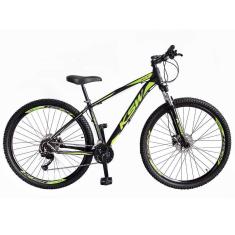 Imagem de Bicicleta Aro 29 KSW XLT 2020 27v Hidráulico K7 e Trava Preto com Verde 21