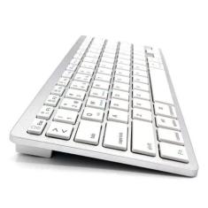 Imagem de Teclado Bluetooth Sem Fio Tablet Android Hmston Cor De Teclado Branco 