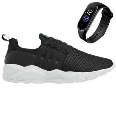 Imagem de Tênis Masculino Usual Academia Caminhada Do Dia-A-Dia + Relógio - Gmm