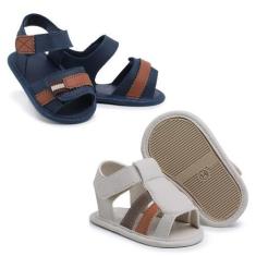 Imagem de Kit 2 Pares De Sapatinhos Infantil Baby Lançamento Sandália E Tênis Pa