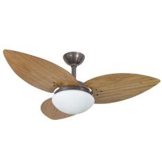Imagem de Ventilador de Teto Infinity Lótus Fumê 3 Pás Freijó 220V+Controle 1025