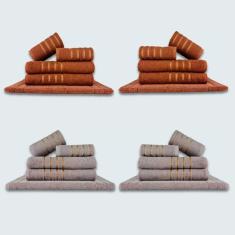 Imagem de Jogo De Toalhas 20 Pçs Coleção Dubai 100% Algodão Mr+cz