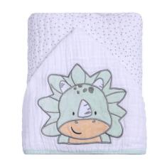 Imagem de Toalha de Banho Bebê Papi Friends 90x75cm 3 camadas Fralda Solft c/ Ca