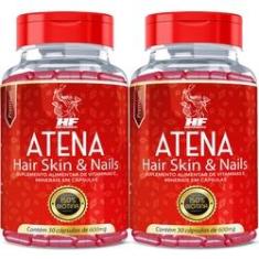 Imagem de 2x Atena Hair Skin Nails Hf Suplements 30caps