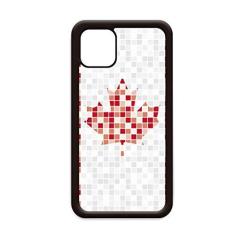 Imagem de Capa Mosaico de Folha de Bordo Bandeira Nacional do Canadá para iPhone 12 Pro Max para Apple Mini Mobile Case Shell