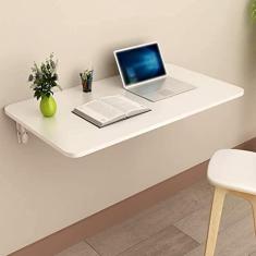 Imagem de Mesa plegable invisible montada en la pared, consola de cocina para apartamentos pequeños, escritorio flotante, banco de trabajo para colgar en la lavandería, mesa de comedor, escr