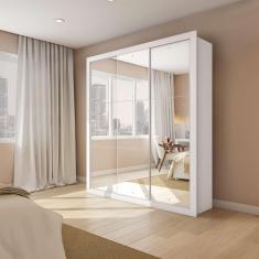 Imagem de Guarda-Roupa Casal Rita Gold 3 pt 4 gv Branco