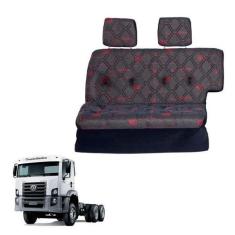 Imagem de Sofá Cama Caminhão Vw Constellation 24250 Vermelho - Pampa