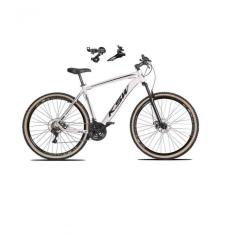 Imagem de Bicicleta Aro 29 Ksw Xlt Alumínio 24v Câmbios Shimano Garfo Suspensão Pneu Faixa Bege Branco 15