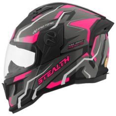 Imagem de Capacete Moto Fechado Masculino Feminino Pro Tork Stealth Hawk Com Vis