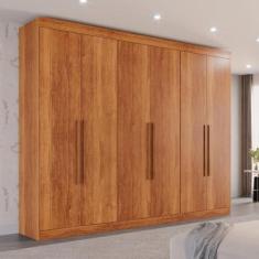 Imagem de Guarda-roupa Casal 6 Portas 6 Gavetas Órion Premium Cinamomo