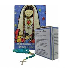Imagem de Quebra-cabeça Infantil Nossa Senhora De Fátima 60 Peças Com Terço