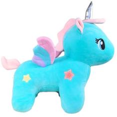 Imagem de Unicórnio De Pelúcia Com Asas 35cm Arco Íris Plush Fofinho - Sunn Toys