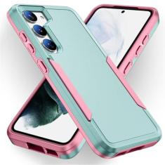 Imagem de Capa protetora anti-queda para Samsung Galaxy S23 Ultra S22 Plus S21 FE S20 5G A54 A14 A53 A33 A73 A52S A52 Bolsa, verde e rosa, para Galaxy A52S 5G