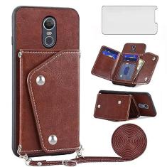 Imagem de Asuwish Capa de telefone para LG Stylo 3 Stylo3 Plus capa carteira com protetor de tela suporte para cartão alça transversal acessórios para celular LGstylo3 estilo 03 3+ Stylus 3Plus LS777 LGL84VL