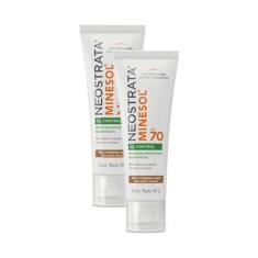 Imagem de Kit 2 Protetor Solar Neostrata Minesol Oil Control FPS 70 Pele Morena 