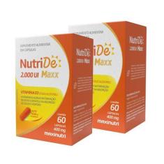 Imagem de Kit 2 NutriDe Vitamina D 2.000 UI 60 Capsulas Maxinutri