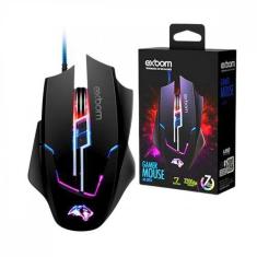 Imagem de Mouse Gamer LED RGB com 7 Botões Base de Metal 3200 DPI Exbom MS-G270,