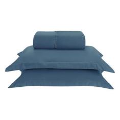 Imagem de Kit Jogo Lençol 300 fios Solteiro Cama 2 Peças Elástico Toda Volta Fro