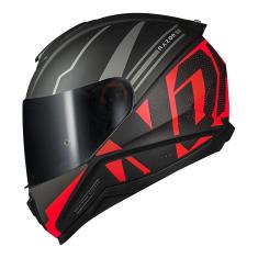 Imagem de Capacete Norisk Razor Full Preto e Vermelho Fosco