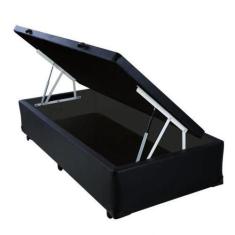 Imagem de Base Box Com Baú Preto De Cama Solteiro Resistente - Fácilpedido