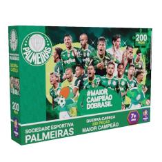 Imagem de Quebra-Cabeça Time Palmeiras Maior Campeão 200 Peças - Mimo