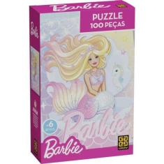 Imagem de QUEBRA-CABECA Cartonado Barbie Brilhante 100 Pecas - GROW