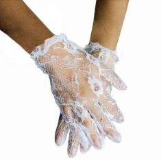 Imagem de Luva de Renda Adulto Três Cores 20 Centímetro Curta Cosplay - Fantasia