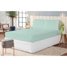 Imagem de Jogo De Lençol Cama Queen Percal 200 Fios Varias Cores - Safira Enxova