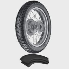 Imagem de Kit Pneu Bros 150 Xre 190 Xtz 150 90/90-19 52p Tr300 Vipal + Camara