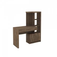 Imagem de Escrivaninha 2 Portas 1 Gaveta 2 Prateleiras Tecno Mobili Nogal