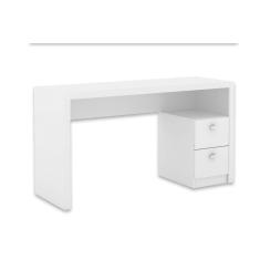 Imagem de Mesa De Computador Solteiro Me4130 C 2 Gavetas Branco Tecno Mobili