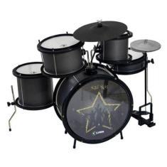 Imagem de Bateria Infantil Star Kids 6/8 Pol. Preta - Inclui Banco