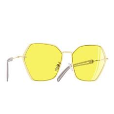 Imagem de Óculos Aofly A134 design da marca vintage óculos de sol feminino armação de metal oco para fora óculos uv400 óculos de sol oversized a134 ()
