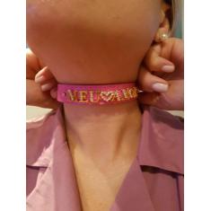 Imagem de Coleira Meu Amor Em Letras Douradas Crystal - Sansin