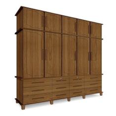 Imagem de Guarda Roupa Casal Berlim Carvalho New - Luapa Móveis
