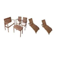 Imagem de Conjunto Tokyo Sofá Poltronas e Mesa de centro e espreguiçadeiras Vero