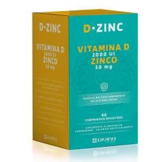 Imagem de D-Zinc Vitamina D + Zinco 60 Comprimidos Divina Pharma - Sundown