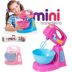 Imagem de Mini Batedeira Brinquedo Rosa Deluxe Infantil - Bs Toys