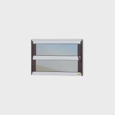 Imagem de Janela de Alumínio Basculante 40x60cm Vidro Espelhado Elite Brimak