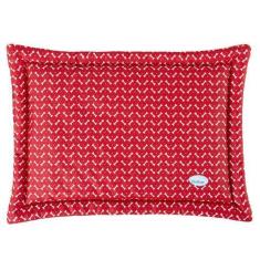 Imagem de Colchonete Para Cachorro Gato Caminha Pet 80X60 Ossinho Vermelho - Cas