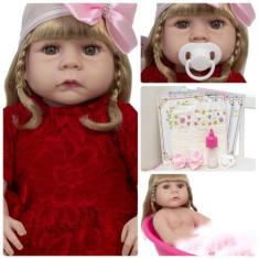 Imagem de Bebê Reborn Menina Abigail Realista Silicone Pode Dar Banho - Cegonha